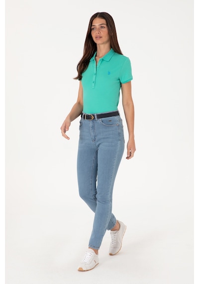 U.S. Polo Assn. Kadın Mint Basic Polo Yaka Tişört 50300830-VR090