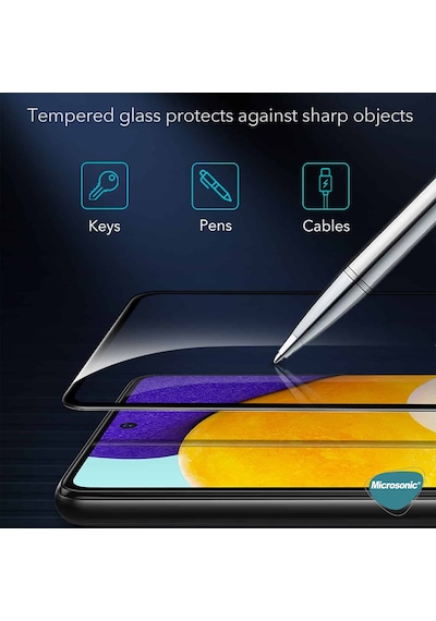 Microsonic Samsung Galaxy Uyumlu A56 Tam Kaplayan Temperli Cam Ekran Koruyucu