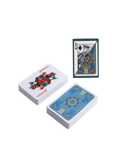 Mavi Pvc Plastik Su Geçirmez İskambil Poker Oyun Kağıdı Rd60mv