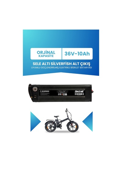 Sele Altı Silverfish Alt Çıkış Uyumlu 36v 10ah Batarya
