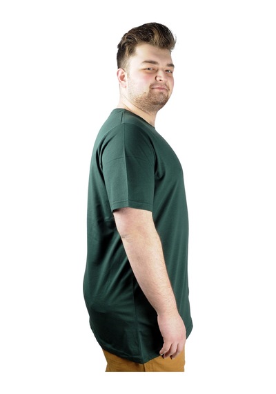 Mode Xl Büyük Beden Erkek Tshirt Bisiklet Yaka Basic 20031 Nefti Nefti