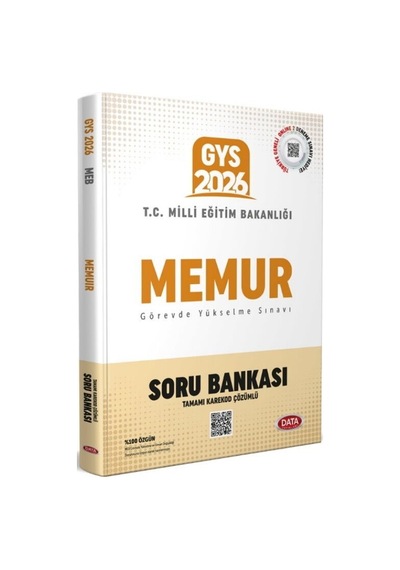 2026 Gys T.c. Milli Eğitim Bakanlığı Memur Soru Bankası Data Yayınları