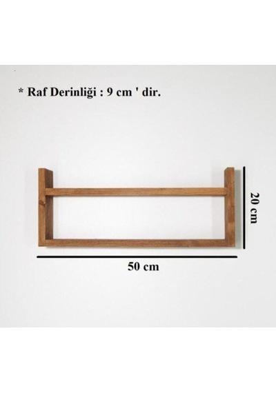 Bfdshop Ahşap Baharatlık Mutfak Rafı Fındık