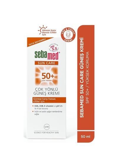 Ayrex Sun Care Spf 50+ Uva/uvb Filtresi Ve E Vitamini Üçlü Yüksek Koruma Çok Yönlü Güneş Kremi 50 Ml