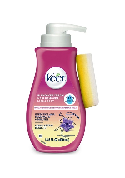 Veet Bacak Ve Vücut Bölgesi için Tüy Dökücü Krem 400 ML + Sünger
