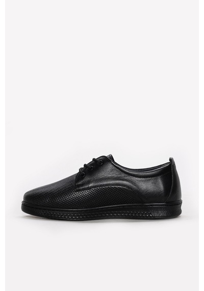 Fast Step Hakiki Deri Kadın Casual Ayakkabı 313za1016lzr Siyah