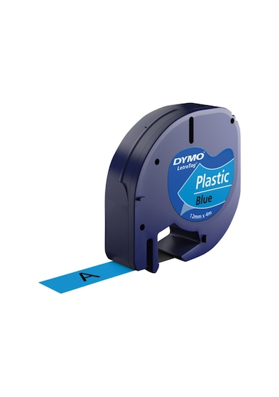 Letratag S0721650 Mavi Plastik Yedek Şerit Etiket 12mm X 4m 1