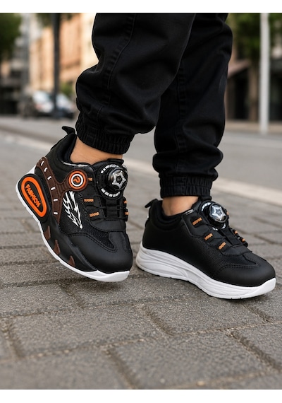 Mini Bonito Erkek Çocuk Mekanizmalı Sneaker Spor Ayakkabı Şık Ve Pratik Günlük Kullanım Siyah Mini Bonito Erkek Çocuk Mekanizmalı Sneaker Spor Ayakkabı Şık Ve Pratik Günlük Kullanım Siyah