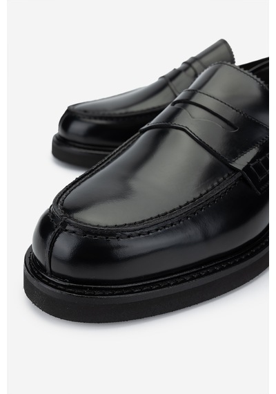 Valmenti Erkek Hakiki Deri Siyah Loafer Ayakkabı 994 442 Erk Ayk K24-25 Nero Siyah