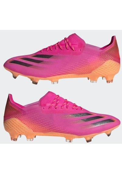 Adidas X Ghosted.1 Çim Saha Kramponu - Pembe Fw6897 P-27 001