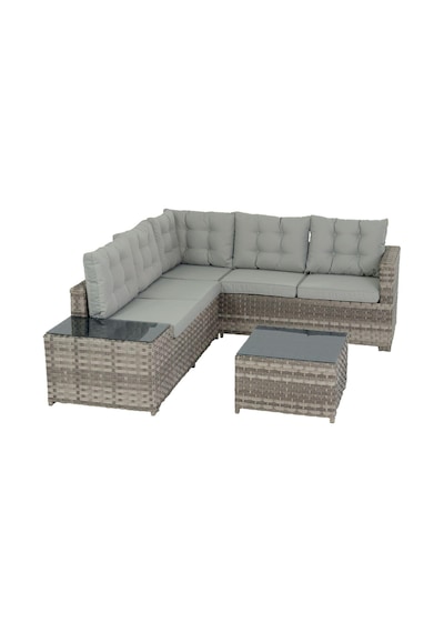 Flexy Zen Bahçe Köşe Mobilya Takımı Rattan Bahçe Mobilyası 708