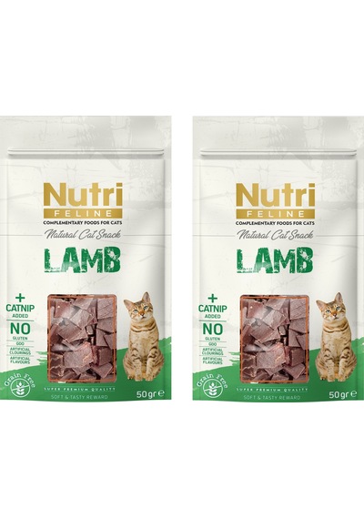Nutri Feline Lamb Kuzu Etli Tahılsız Kedi Ödülü 50 Gr. X 2 Adet