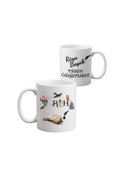 Tarih Öğretmenine Isimli Hediye Seti - Öğretmenler Günü Hediyesi