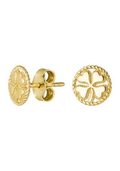 14 Ayar Yuvarlak Altın Küpe 1,00 Gr-6160