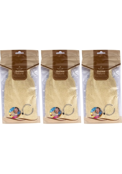 Derma Naturel Bebek Banyo Eldiveni Hassas Ciltlere Özel 3lü Set
