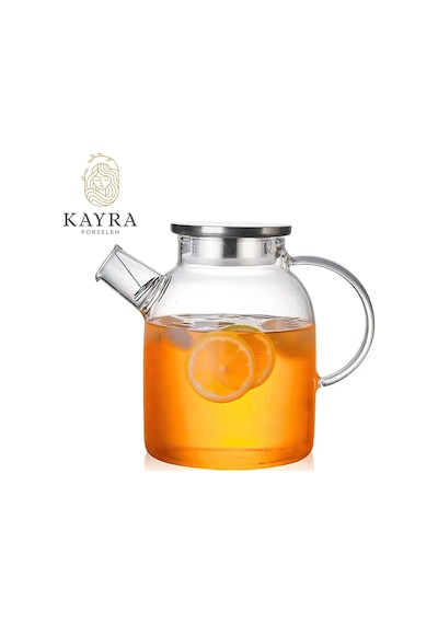 Çelik Kapaklı Borosilikat Cam Demlik 1500ml Royaleks-cm-2003 Çok Renkli