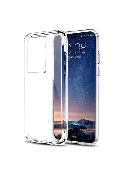 Huawei P40 Pro Kılıf Zore Süper Silikon Kapak Renksiz