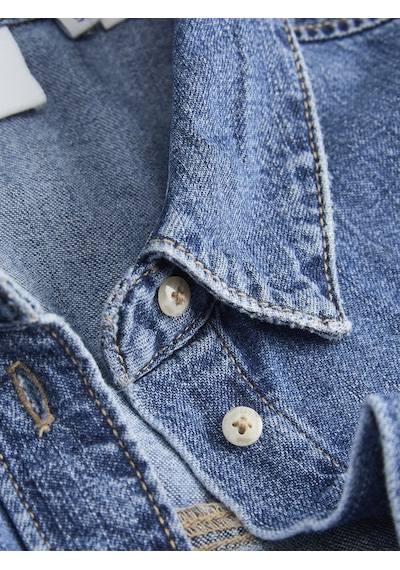 Jack & Jones Kadin Denim Gömlek - Rose - 12289687 Medium Blue Denim Jack & Jones Kadin Denim Gömlek - Rose - 12289687 Medium Blue Denim