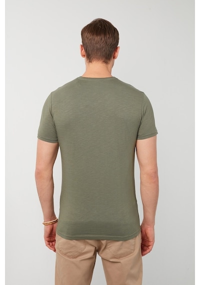 Buratti % 100 Pamuklu Slim Fit Bisiklet Yaka Cepli Erkek T Shirt 5902000 Haki Buratti % 100 Pamuklu Slim Fit Bisiklet Yaka Cepli Erkek T Shirt 5902000 Haki