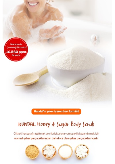 Kundal Macadamia & Sugar White Musk Body Scrub 550 G