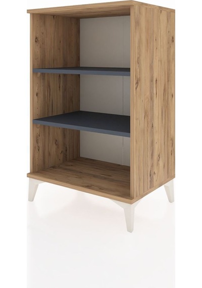 Hyperion Komodin 2 Raflı 60x44x96 Çam-antrasit Atlas Çam