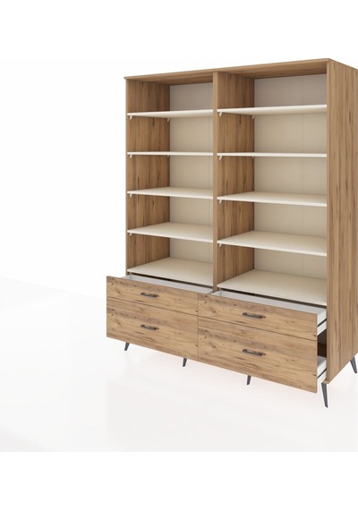 Kronos Gardrop 10 Raflı 4 Çekmeceli 4 Kapaklı 176x59x221 Çam-aytaşı/çam Aytaşı/çam Kronos Gardrop 10 Raflı 4 Çekmeceli 4 Kapaklı 176x59x221 Çam-aytaşı/çam Aytaşı/çam