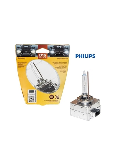 Philips 12V-85V Xenon Ampul D1S 35W 4600K Metal