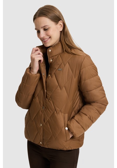 U.S. Polo Assn. Kadın Kahverengı Mont 50328150-vr134 Kakao