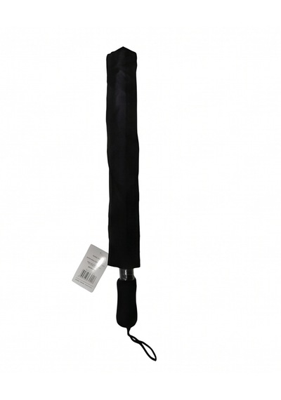 Huytom Katlanır Şemsiye 8 Telli Fiber Baston Kapalı Boy: 53cm Açık Boy:80cm Açıklık:125cm Siyah