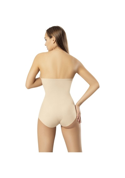 Modinn Kadın Yüksek Bel Vücut Şekillendirici Etkili Premium Lazer Slip Korse Ten