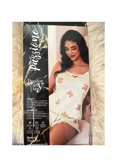 Passionies Pijama Takımı Krem