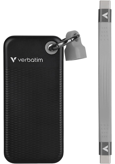 Verbatim Pocket Ssd Usb 3.2 Gen 2 512gb Black/grey