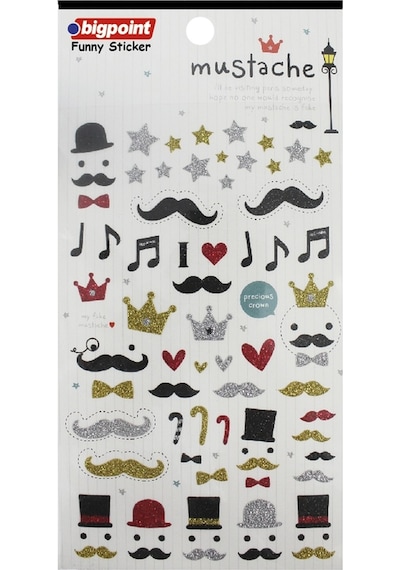 Bigpoint Sticker Bıyıklar X 15 Adet