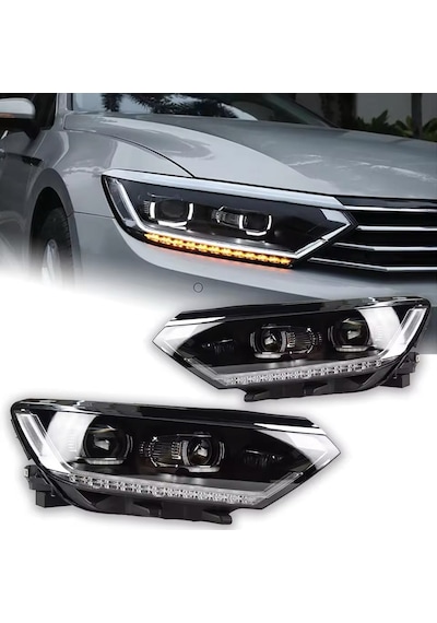Passat B8 Highline Led Far Takımı Double Çift U