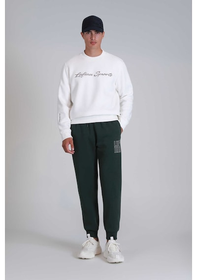 Lufian Erkek Loved Sweatshirt 112030137 Kırık Beyaz Kırık Beyaz