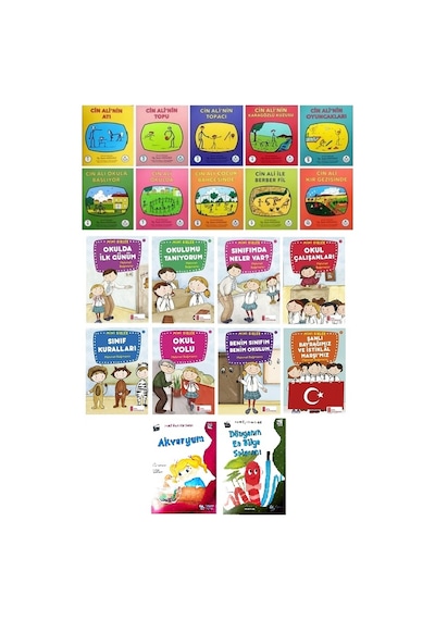 1.Sınıflar İçin Cin Ali + Mini Birler Hikaye Seti 20 Kitap