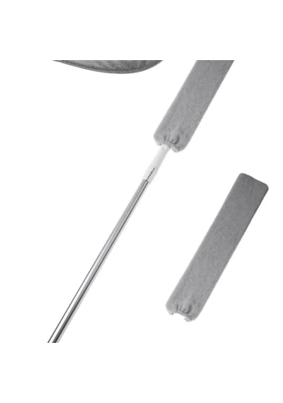 Mikrofiber Başlıklı Girintili Yüzey Dip Köşe Raf Temizleme Mopu V