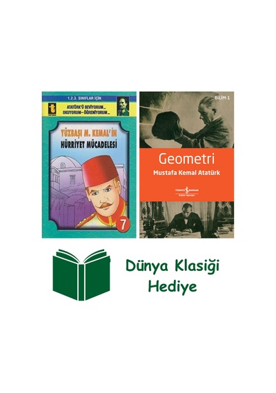 Yüzbaşı M. Kemal'in Hürriyet Mücadelesi Eğik El Yazısı + Geometri + Dünya Klasiği Hediye