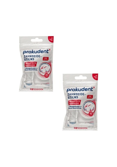 Prokudent Mumlu Diş İpi İpli Kürdan 2 x 40 Adet