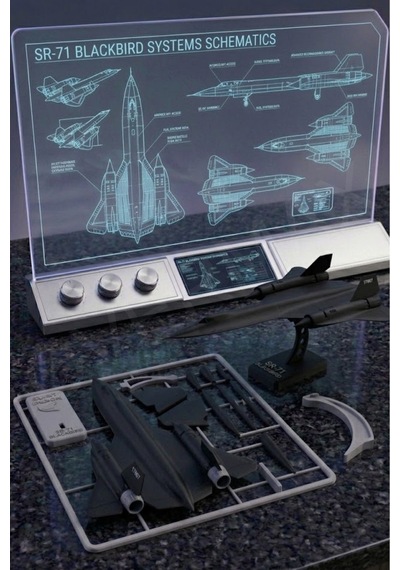 Sr-71 Yapboz Uçak Modeli Ve Standı Bir Arada - Evde Kurulum İçin Özel Tasarım - 857486443