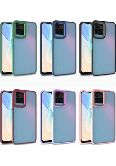 Vivo Y21s Kılıf Zore Flora Kapak Siyah