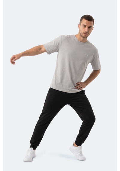Slazenger Kodex Erkek Oversıze Gri Tişört