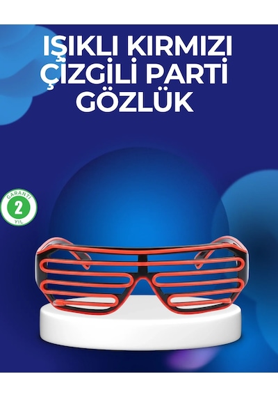 Parti Ve Festival Aksesuarı Led Işıklı Gözlük "