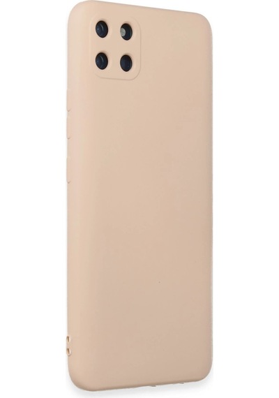 Gld-spt- Newface Realme C11 Kılıf Nano İçi Kadife Silikon - Pudra