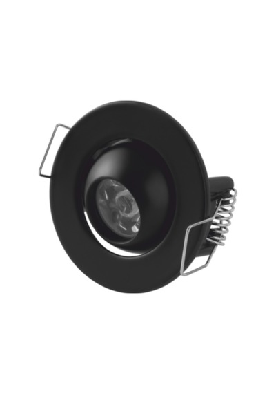 5 Adet Cata Ct 5268 Ufo Yıldız 1.5w Sıva Altı Led Spot Siyah Kasa Gün Işığı 3200k