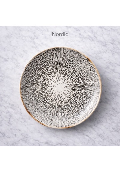 Reborn Kutulu Nordıc 6 Lı Porselen Pasta / Kahvaltı Tabağı Seti 22 Cm Hediyelik & Çeyiz & Yeni Ev Nordıc