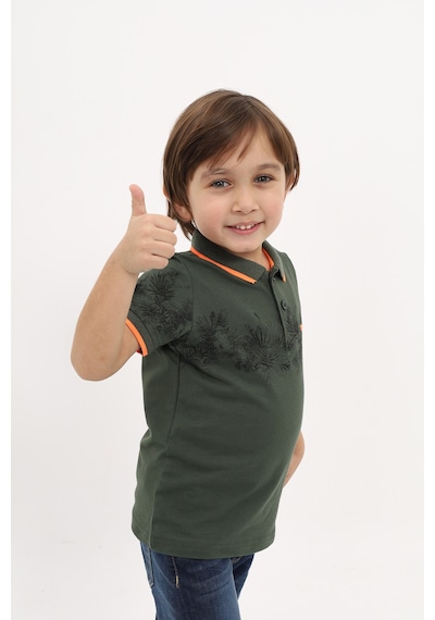 Toontoy Kids Toontoy Erkek Çocuk Baskılı Tişört Haki
