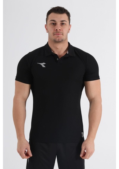 Diadora Alto Kamp Polo T-Shirt Siyah