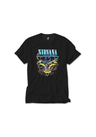 Nirvana Poster Siyah Tişört Siyah