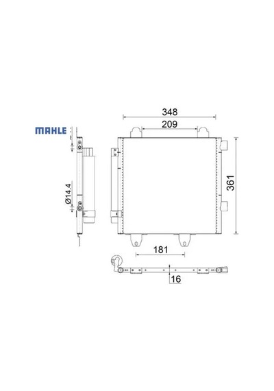 Klima Radyatörü Kondenseri P107 05 14 1.0i 12v-1.4hdi 05 C1 1.0i 12v-1.4hdi 05 Mahle 6455.ef/ 6455.ee